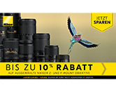 Nikon Objektiv Wochen – bis zu 10% Rabatt auf ausgewählte NIKKOR Z- und F-Mount Objektive