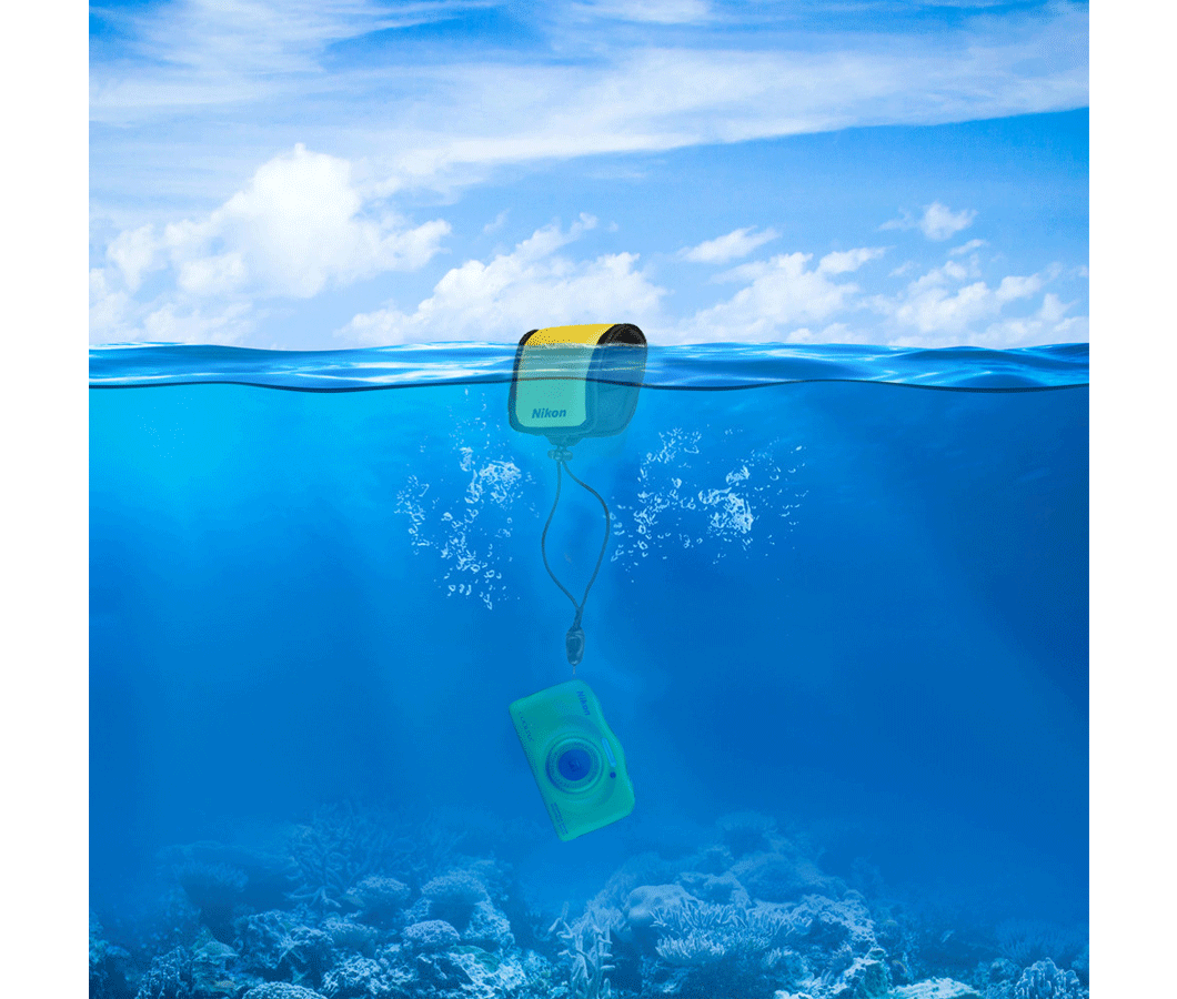 Poche flottante avec dragonne