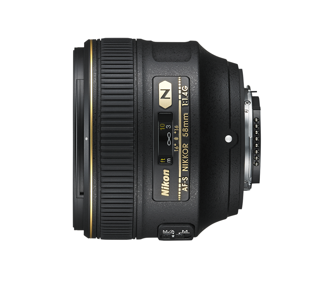 AF-S NIKKOR 58 mmf/1,4G Objektivy s pevnou ohniskovou vzdáleností FX ...