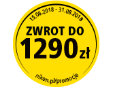 Rozpoczynamy nową promocję Nikon cashback