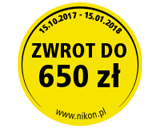 Promocja Nikon cashback – Jestem nowym odkryciem