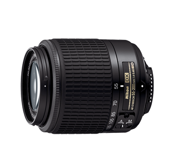 55-200mm f/4-5.6G ED AF-S DX NIKKOR (Black)