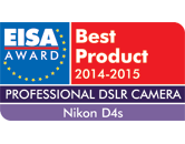 EISA utser Nikon D4s till bästa proffskamera 2014-2015