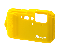 Capa em silicone amarela para AW130