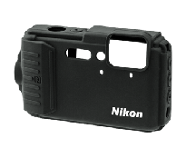 Capa em silicone preta para AW130