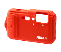 Capa em silicone laranja para AW130