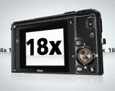 Nikon COOLPIX S9100 Augmented Reality zoom simulator