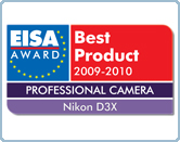 Nikon’s D3X wins again at the EISA Awards