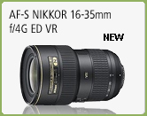 The new AF-S NIKKOR 16-35MM F/4G ED