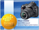 Nikon’s D5000 grabs Gold DIWA Award