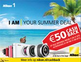 Nu €50,= CASH BACK op uw nieuwe Nikon 1