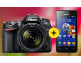 При покупке цифровой зеркальной камеры Nikon смартфон в подарок
