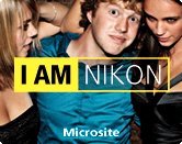 Spevák Robbie Williams v kampani spoločnosti Nikon